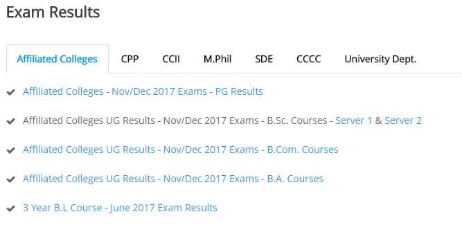 bharathiar university result ug